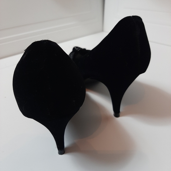 Lady k black velvet heels - Picture 4 of 8